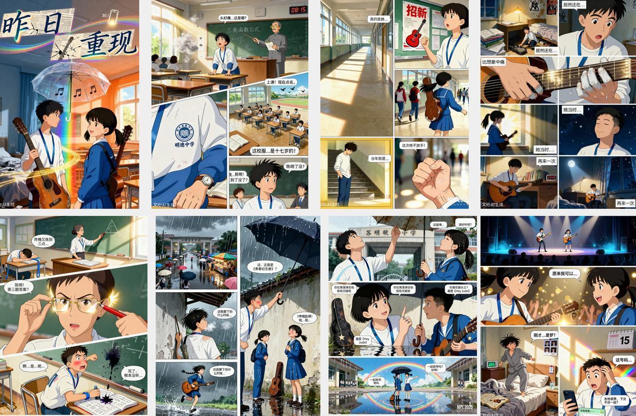 前几天，我打开文心APP，发现它多了个新功能，叫「魔法漫画」；一开始我也没当回