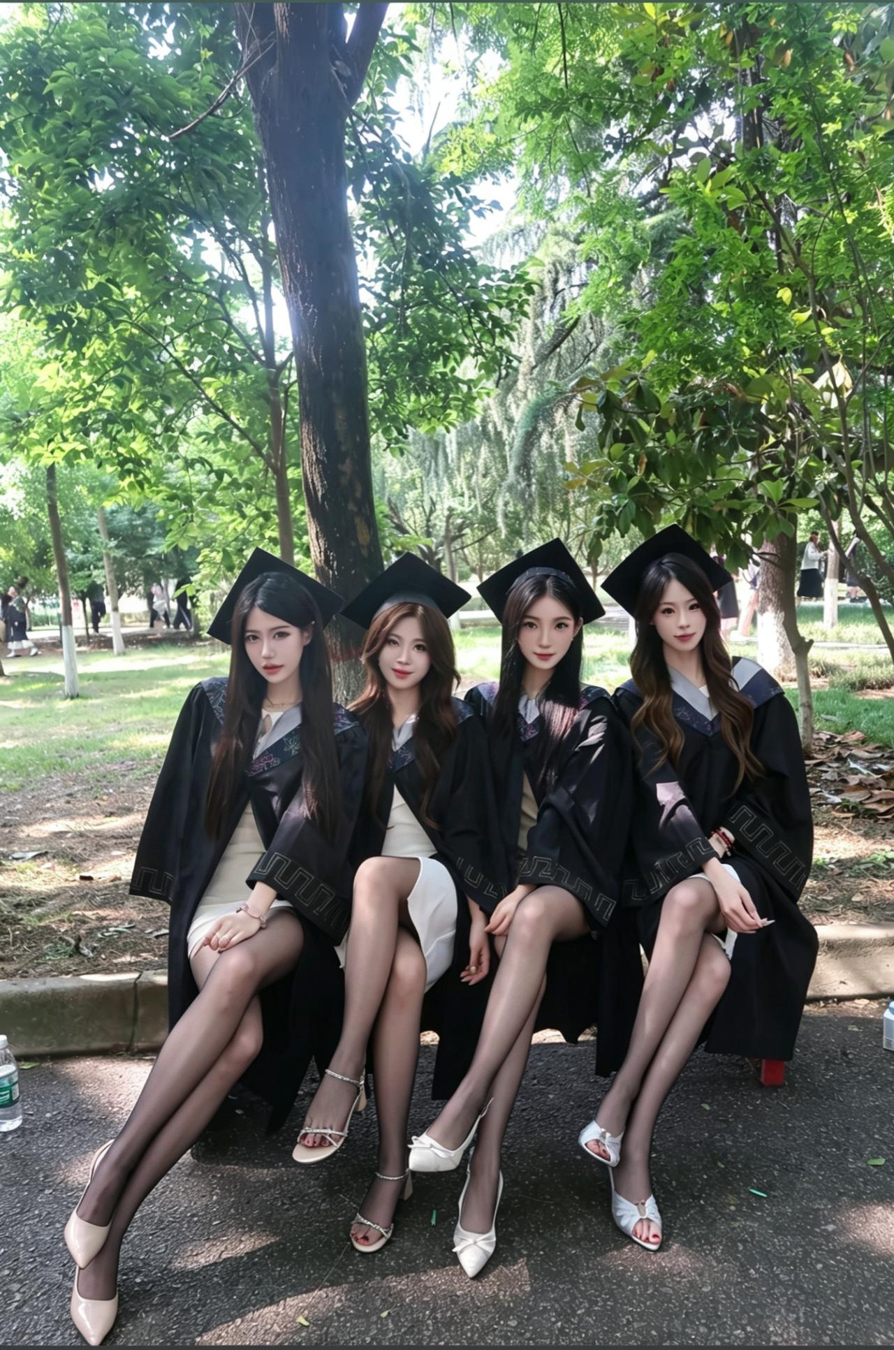 西安外国语大学，毕业照