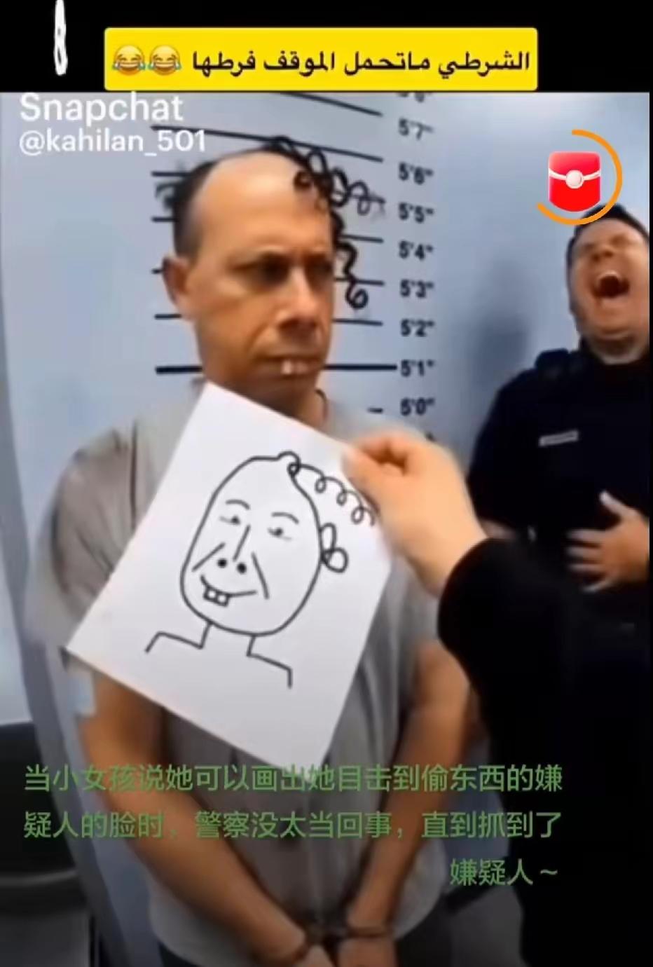 一张小朋友随手画的简笔画，直接帮警察锁定嫌疑人！事情是这样，有个小偷作案的