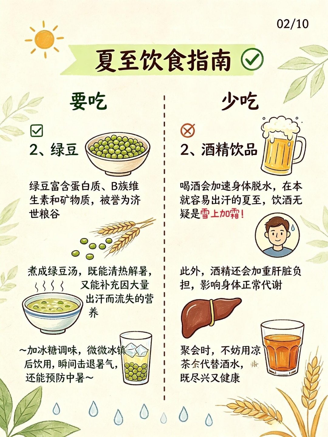 夏至将至|越热越不要吃的食物大合集本周六（6月21日）夏至将至！阳气冲顶，阴