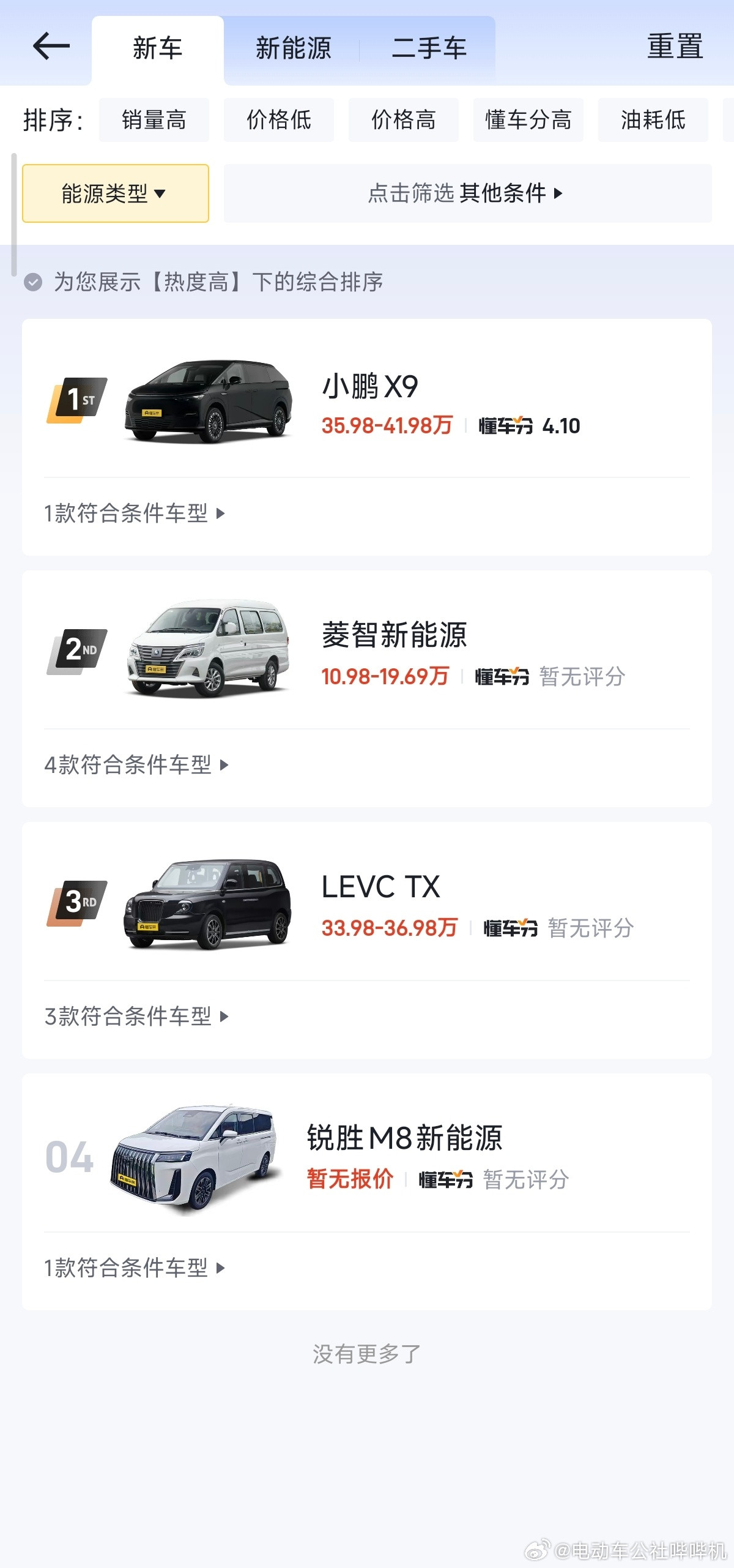 增程MPV你能想到哪款车？其实这个条件下的产品一共就只有4辆，说小鹏X9增程是同