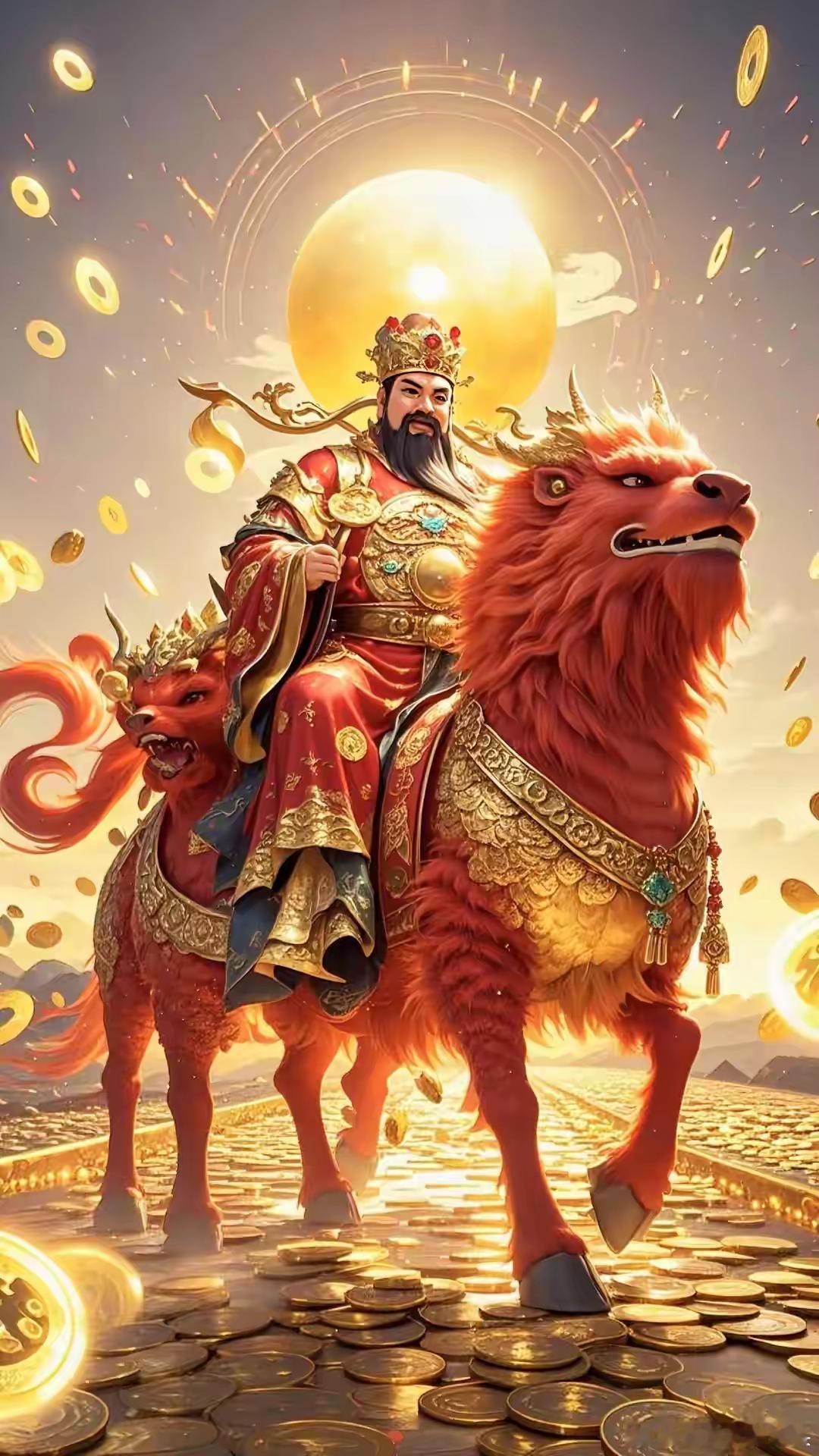 起来第一件事就是把财神接回家？大家刷到一定要点个赞接财神！评论888让财神爷保佑