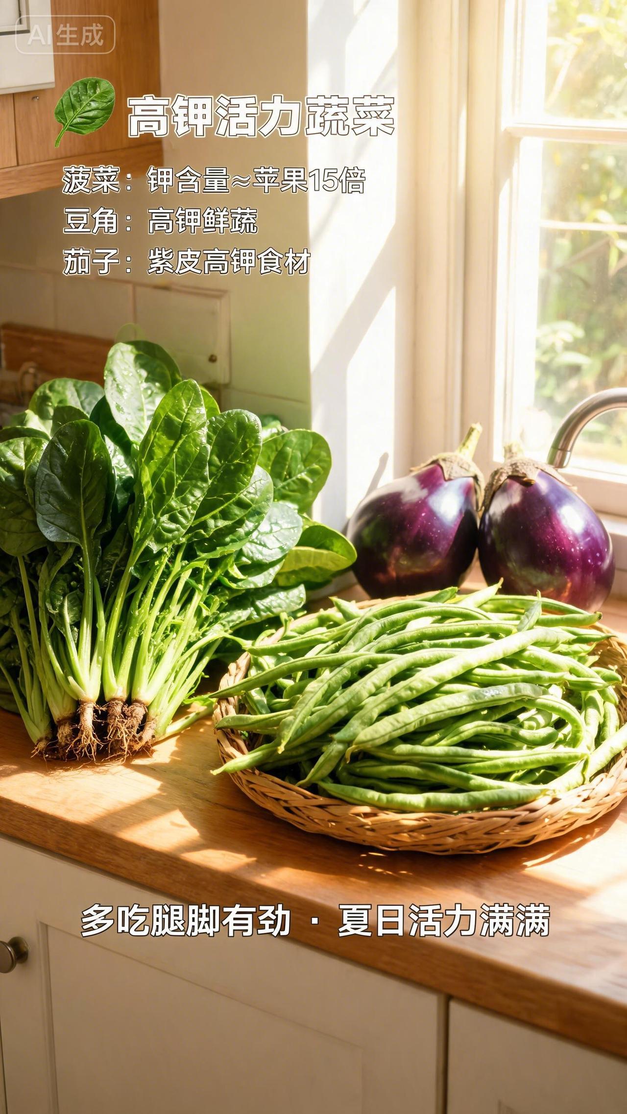 天热没精神？这菜使劲吃！钾含量是苹果15倍，腿脚有劲精神足天一热，人就像霜打