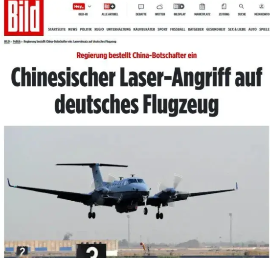 专业驱离德国军机被我海军照射激光“教做人”7月8日消息，中国舰船在吉布提基