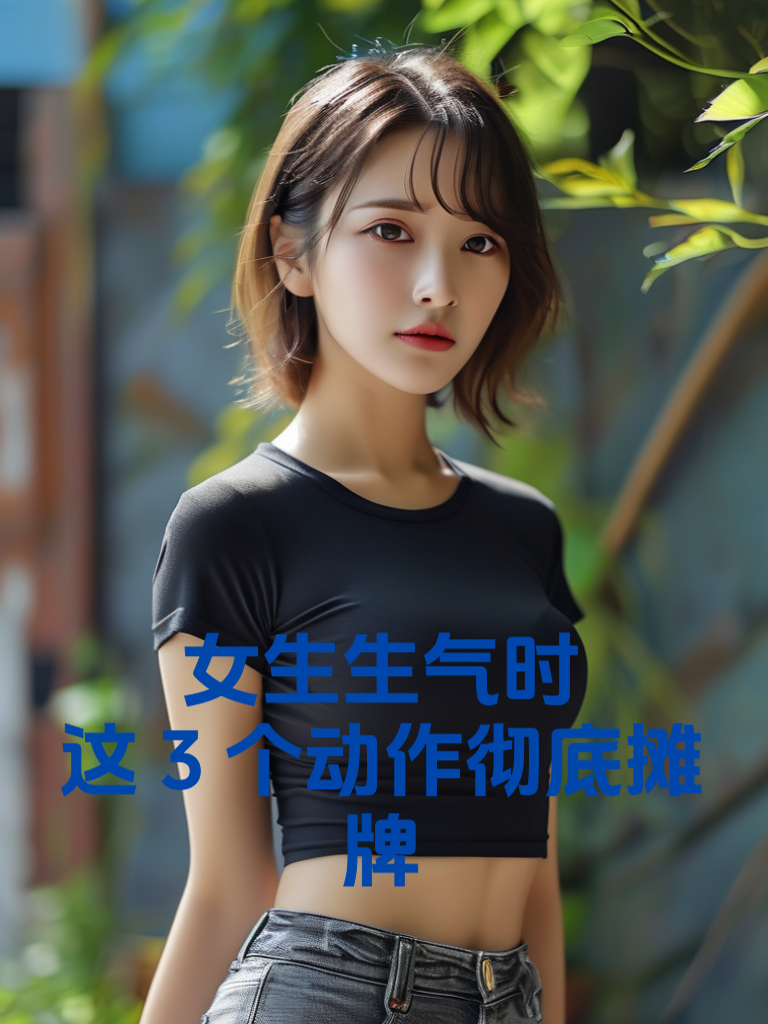 女生生气时，这3个动作彻底摊牌