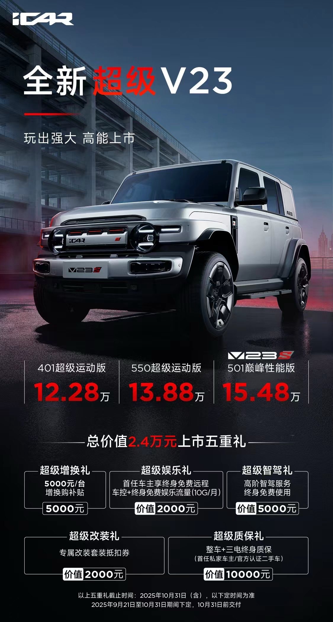 超级V23玩出强大455匹的超级V23高能上市既能拿浙赛超速方盒子，又能拿沙漠