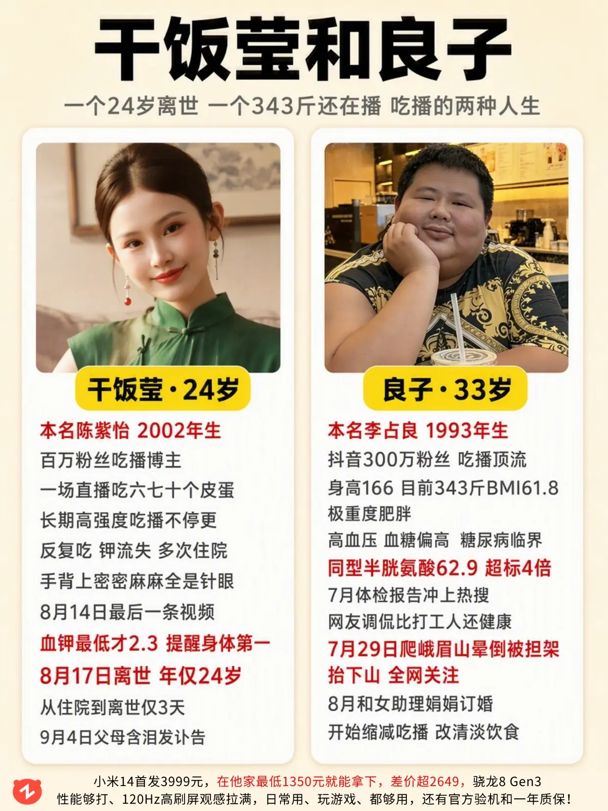 一个离世一个还在播，吃播代价到底多大？