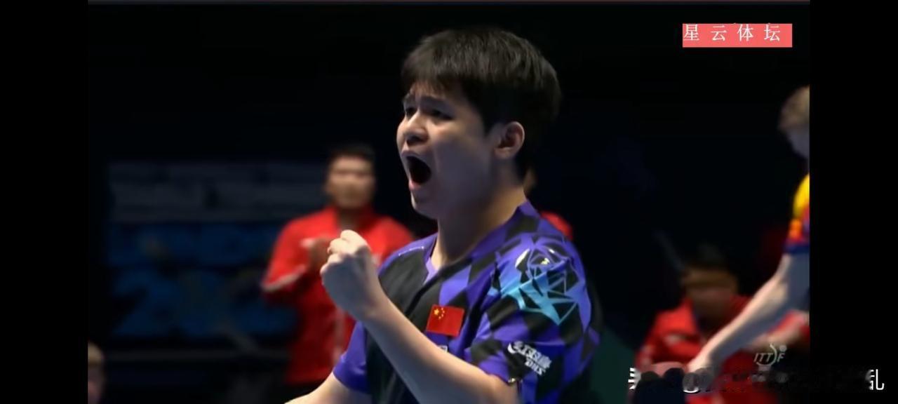 小石头上场吼一吼，韩国男乒都要抖三抖！昨晚国乒男团和罗马尼亚男团上演一场力