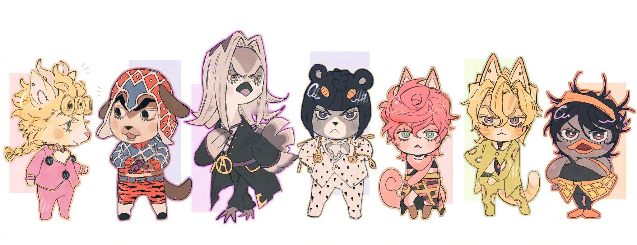 jojo全员兽化实在太萌了