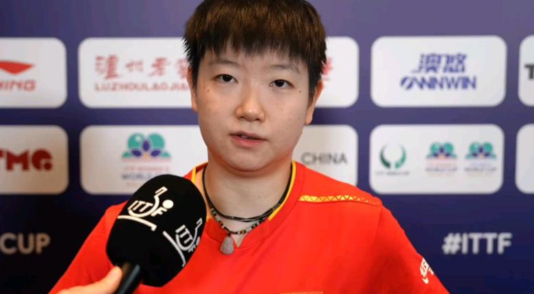 央视频记者突然问起孙颖莎关于饭圈的问题，没想到她竟然会这样回答，真让人意想不到。