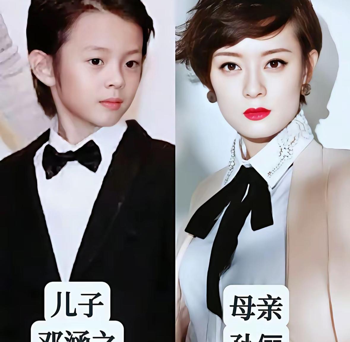 娱乐圈13对明星母子颜值大赏！妈妈们颜值能打，萌娃也遗传了优越基因，眉眼间