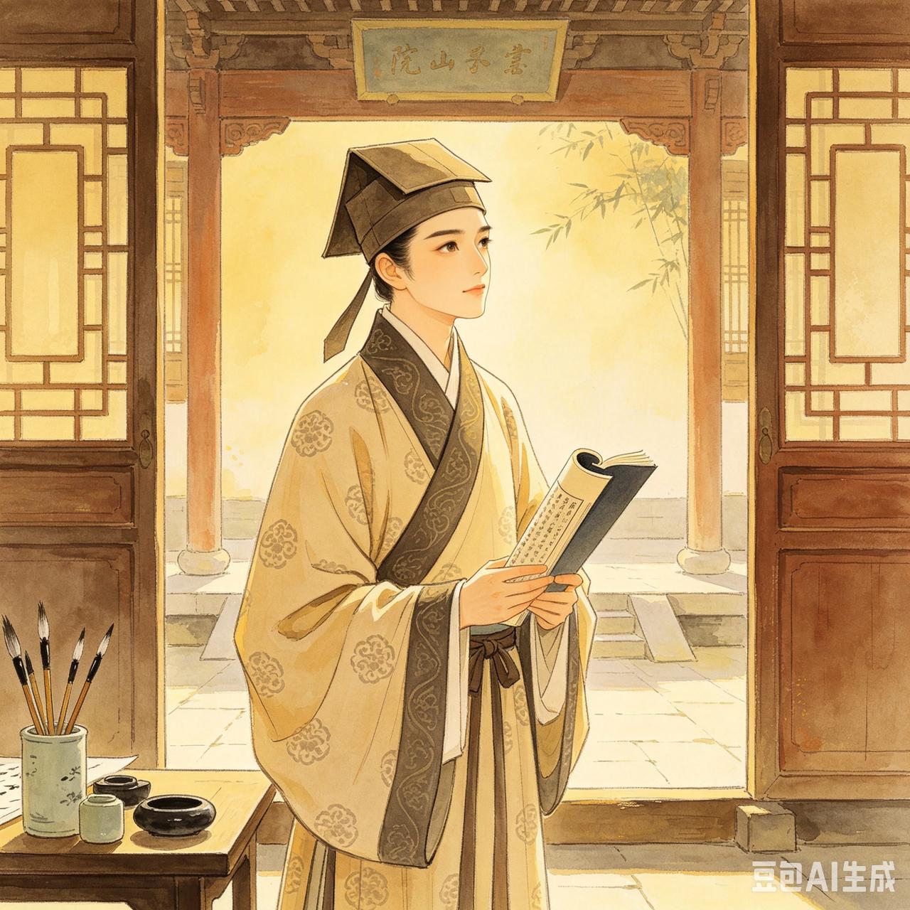 明朝有个秀才叫柯世昌，在家乡考中秀才后，有次去县衙办事。他向那县令作揖施礼，