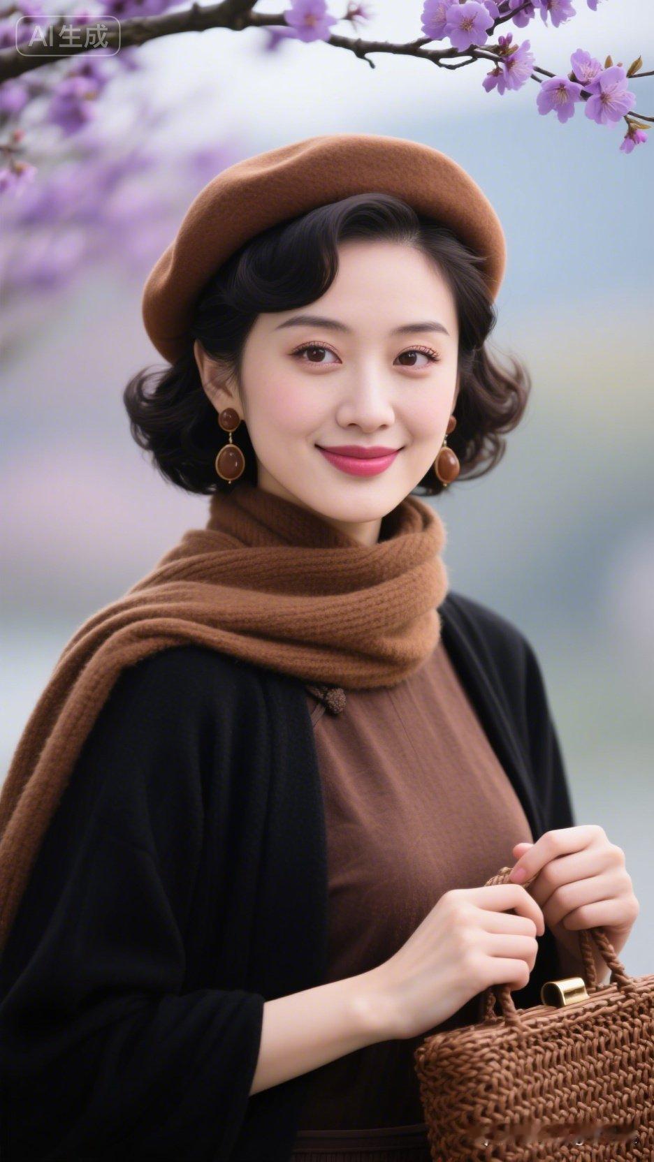 春日穿搭指南：复古帽子和围巾的完美搭配！