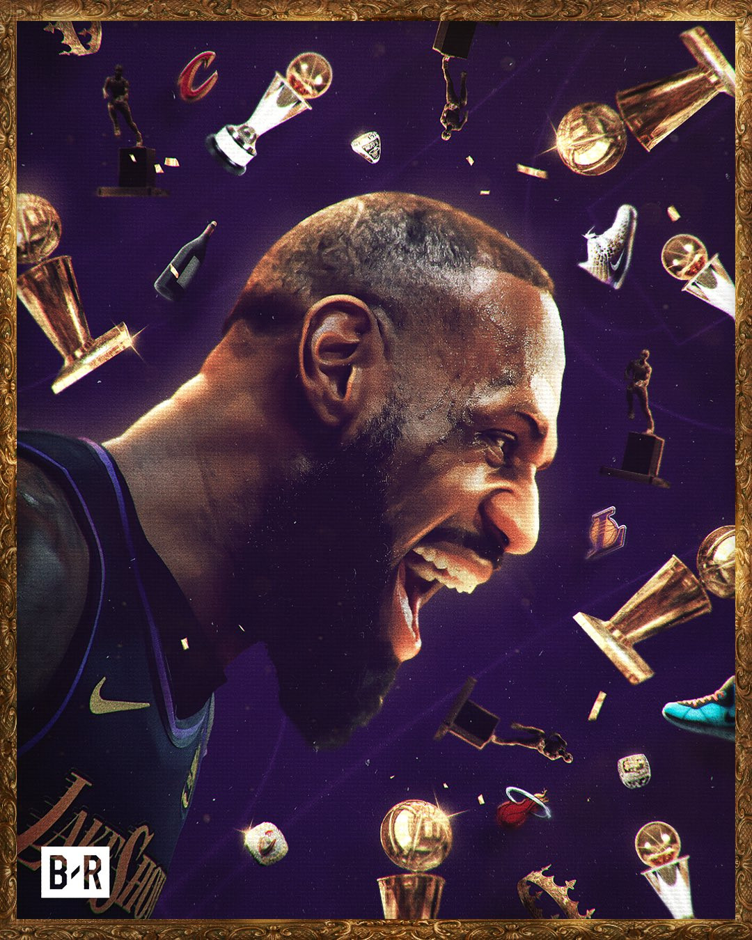 B/R、ESPN、YAHOO纷纷晒图致敬詹姆斯即将成为历史首位征战第23个赛季的