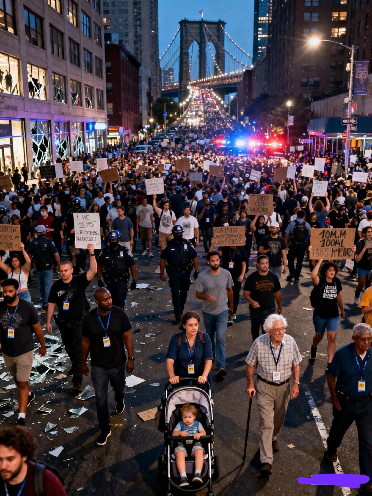 美国700万人涌上街头！这场全国性示威撕开了社会最痛的伤疤凌晨三点的纽约街