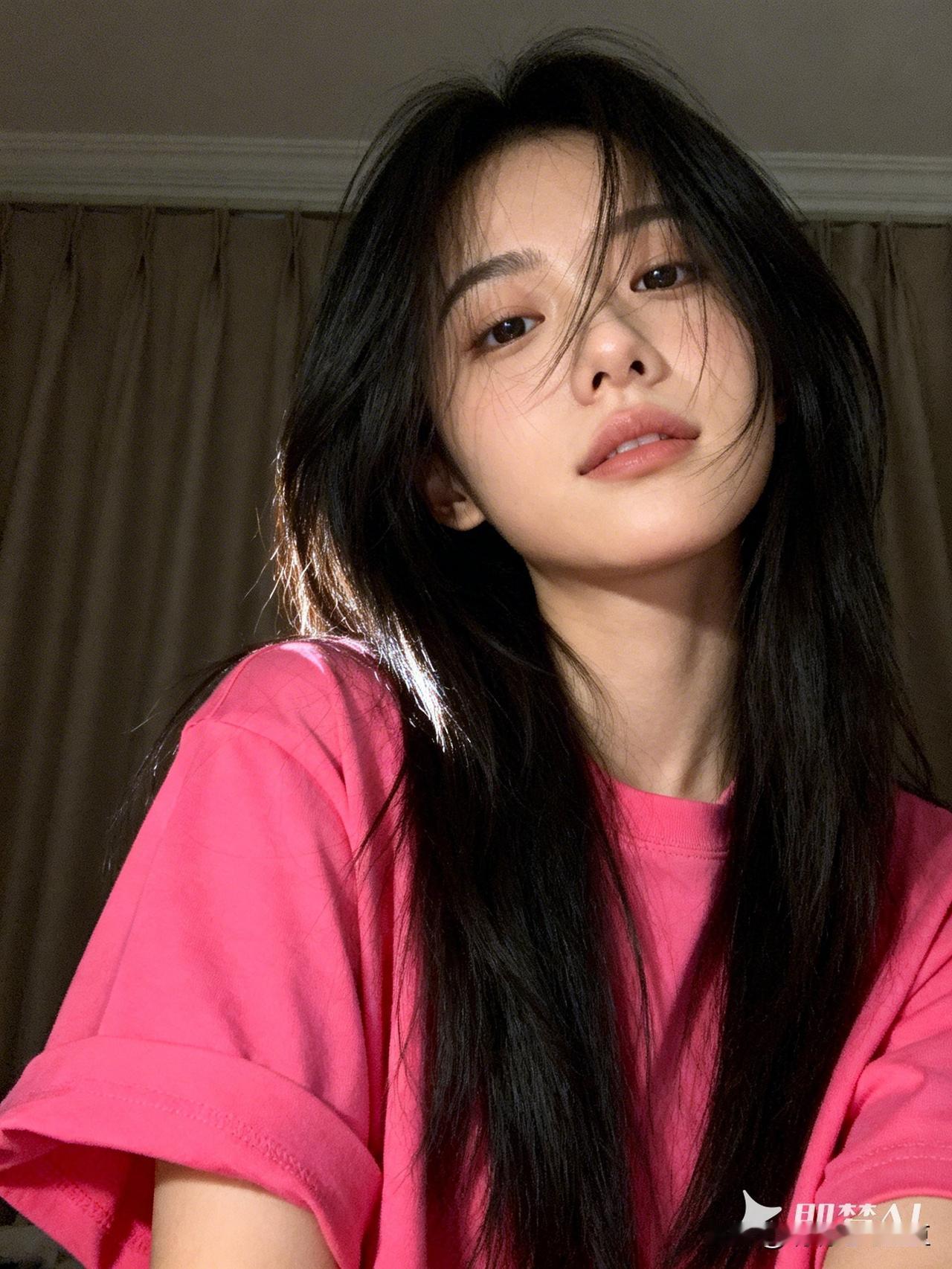 🌸粉红少女心，邂逅春日浪漫！💖今天偶遇一位身着粉红的美女，仿佛把整个春天都
