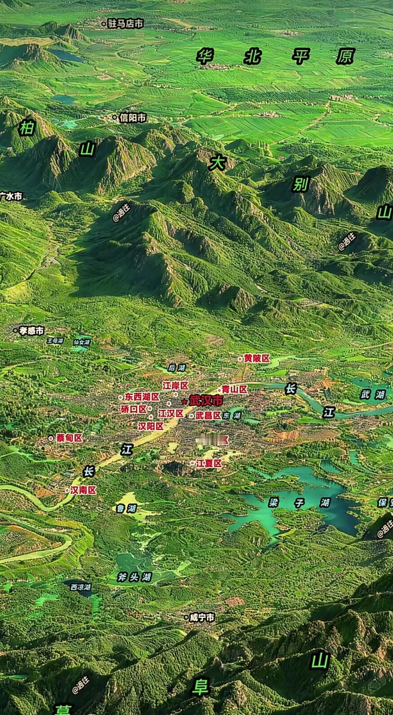 武汉，少有的风水上乘之城。抛开玄学来讲，其实就是独一无二的山川地理格局