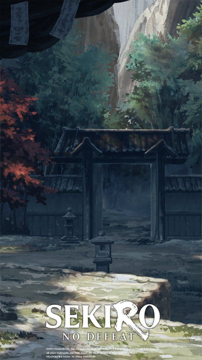 剧场版动画《只狼：NODEFEAT》第四弹壁纸「破旧寺院」。只狼