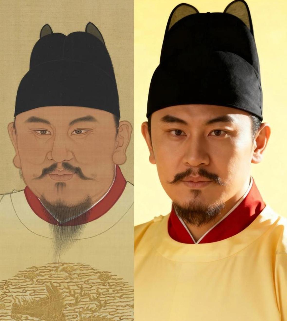 朱元璋其实真人长得非常帅，一表人才。那些说他鞋拔子脸，还有丑陋的画像，都是污蔑，
