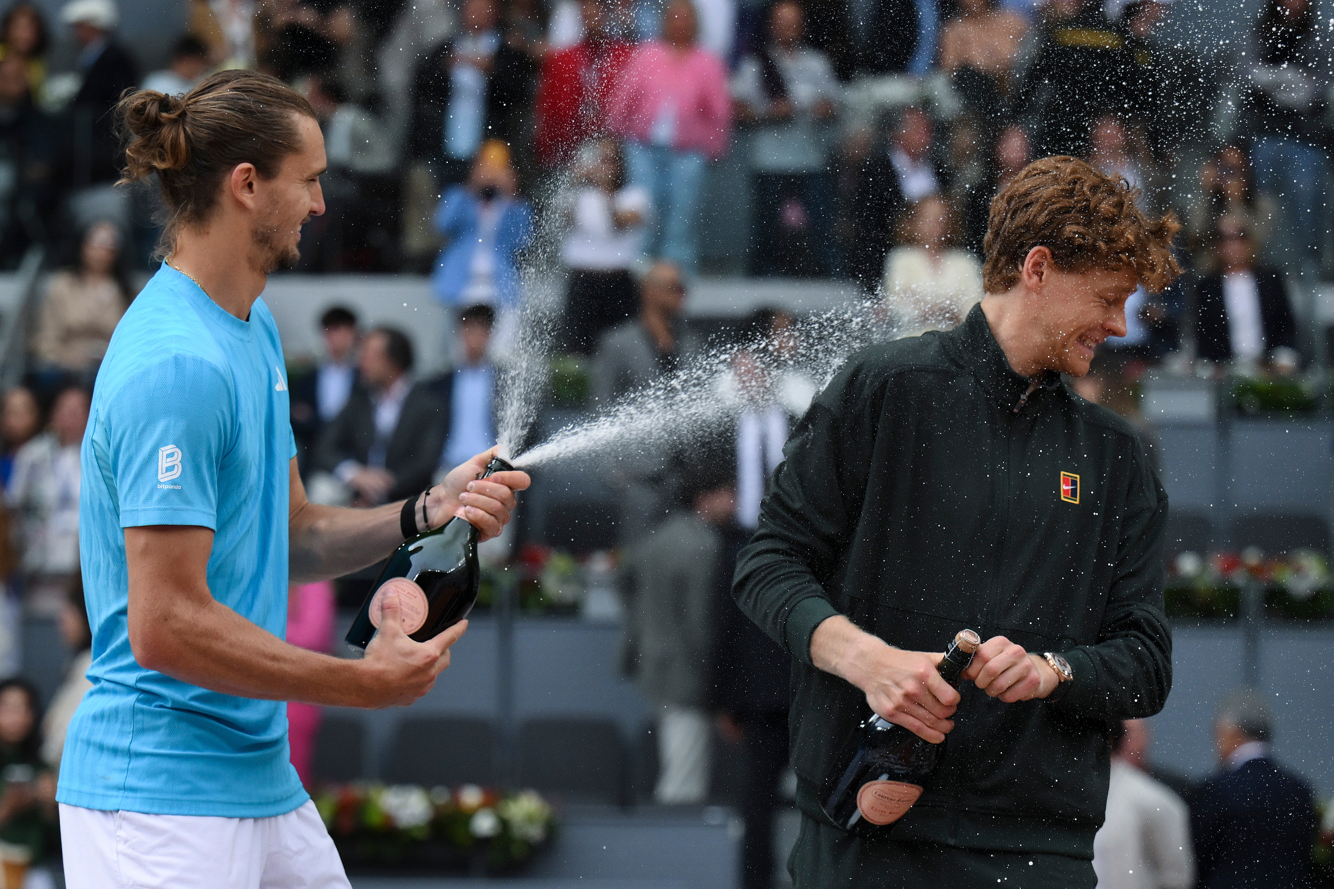 辛纳大师赛五连冠🏆ATP1000马德里大师赛男单决赛，头号种子辛纳6-1/6-