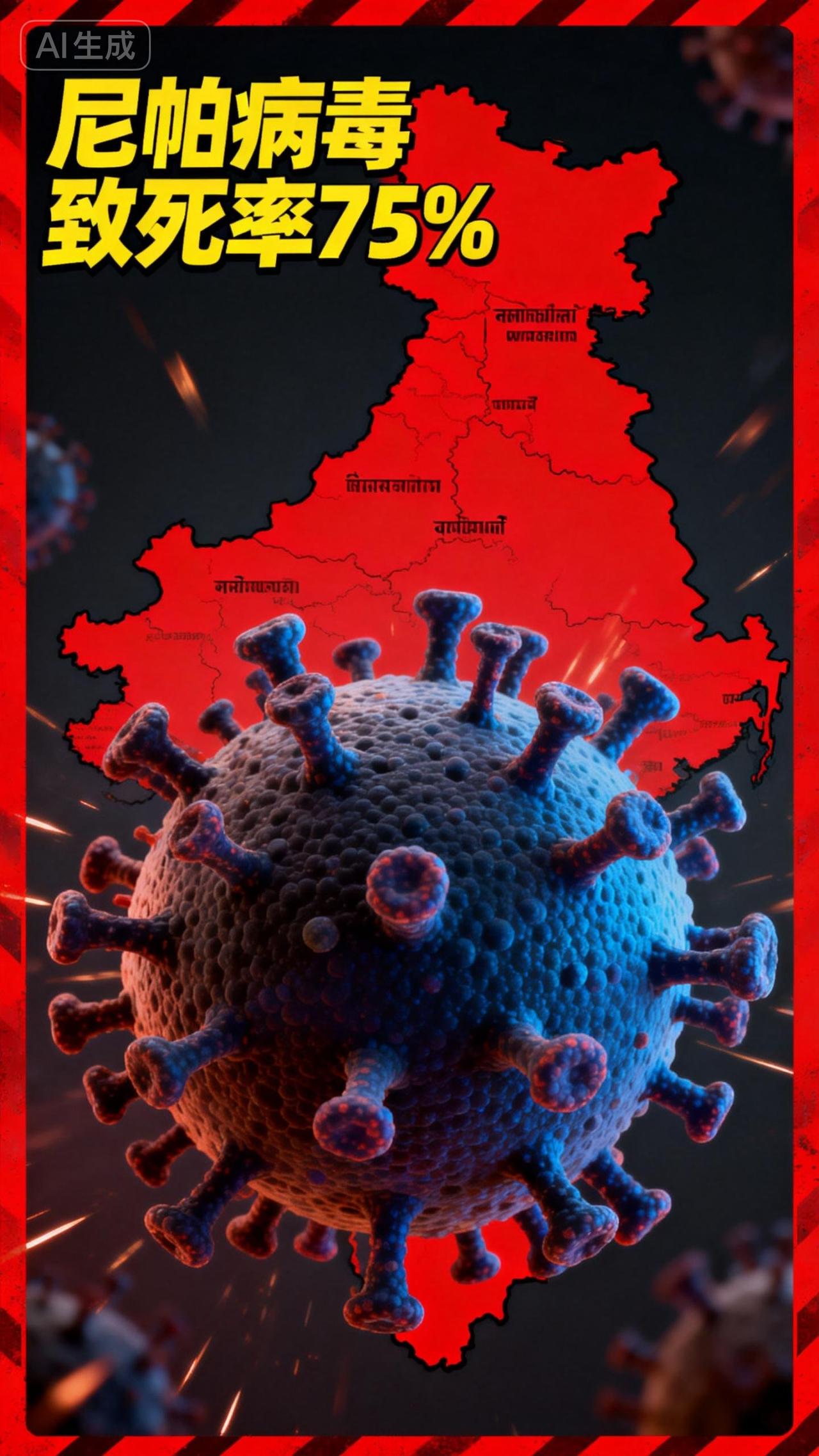 最高致死率75%！印度突发致命病毒，医护集体中招，无药可医还能人传人家人们
