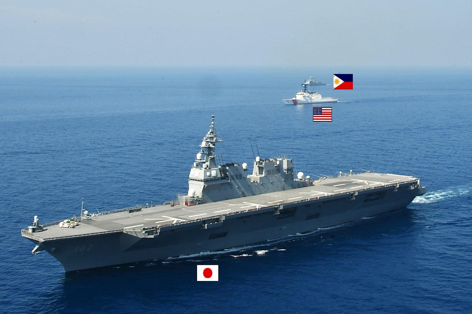 就这还敢耀武扬威？日本发布“肩并肩-2026”演习宣传图，7国才凑了10艘舰艇！