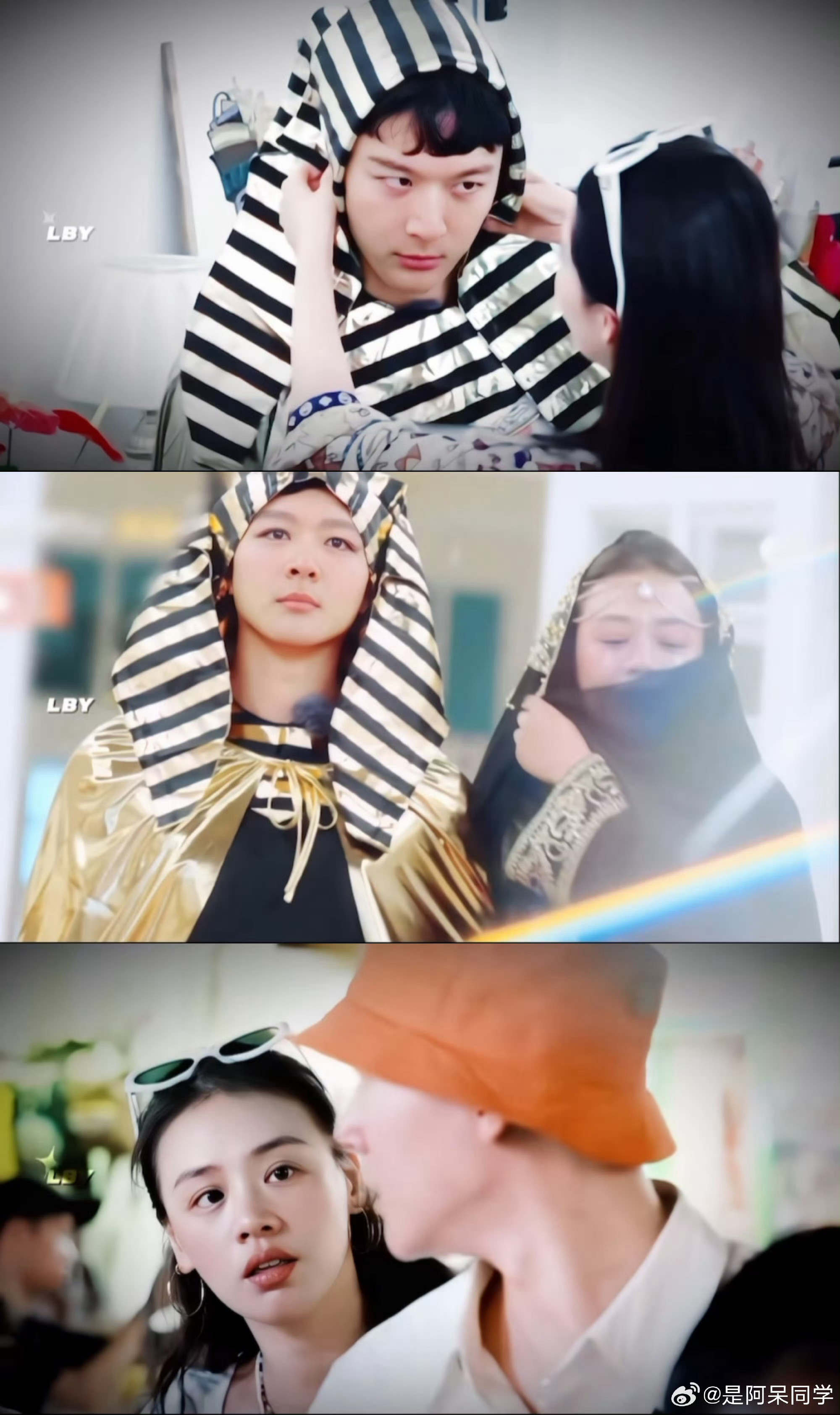 张晚意马思纯埃及法老和他的宠妃俩人这造型太配了不可思意这对