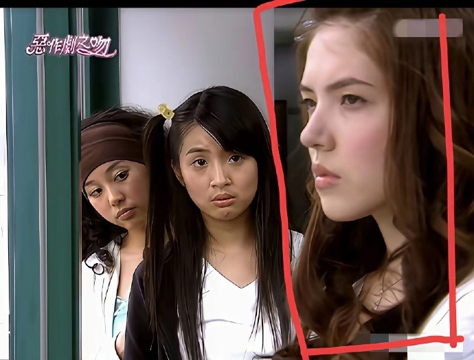 这个美女是邱泽老婆，原来邱泽喜欢这类型的，肤白貌美，确实漂亮，像混血，我看恶作剧