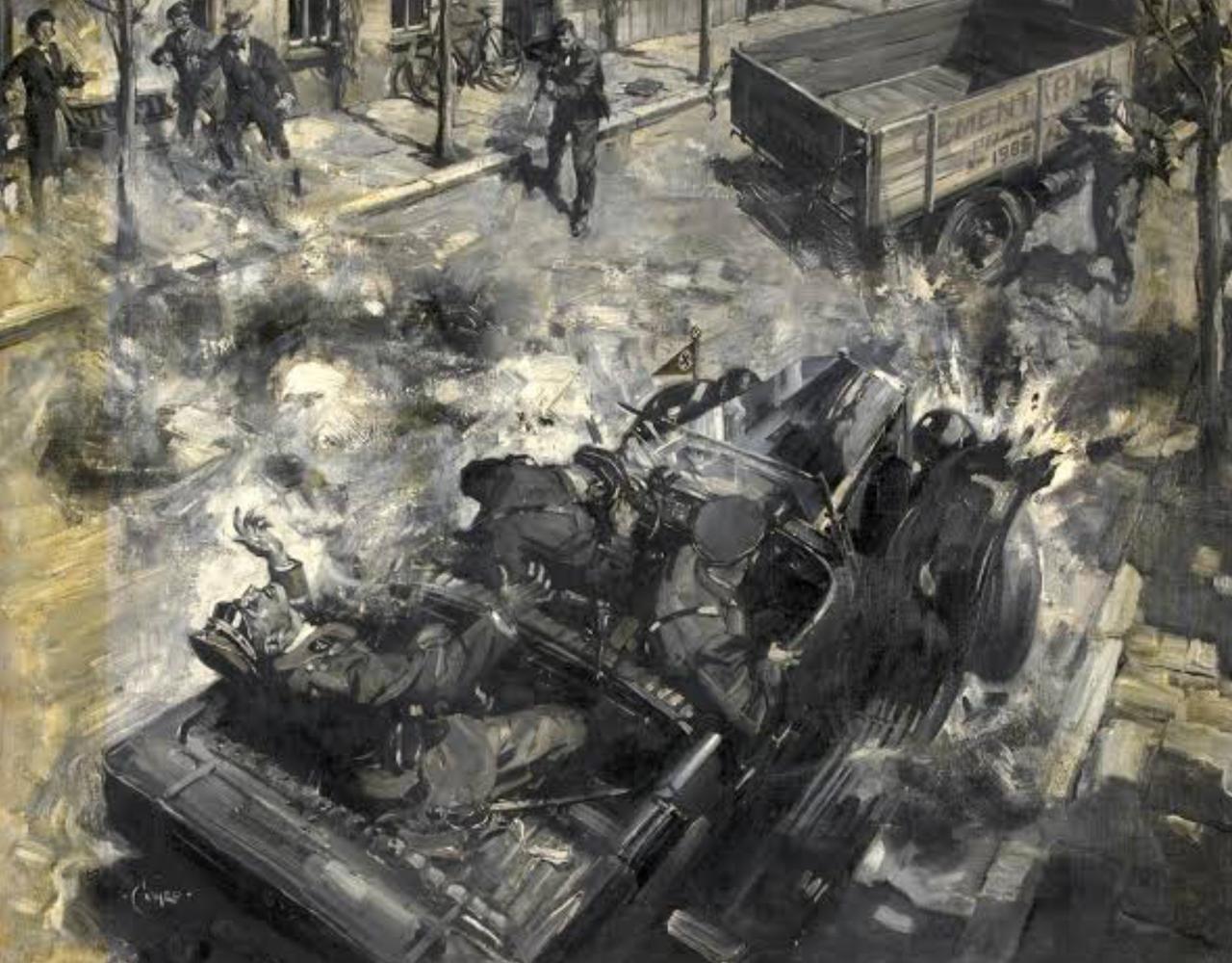在“类人猿行动”（OperationAnthropoid）中，约瑟夫·加布奇克