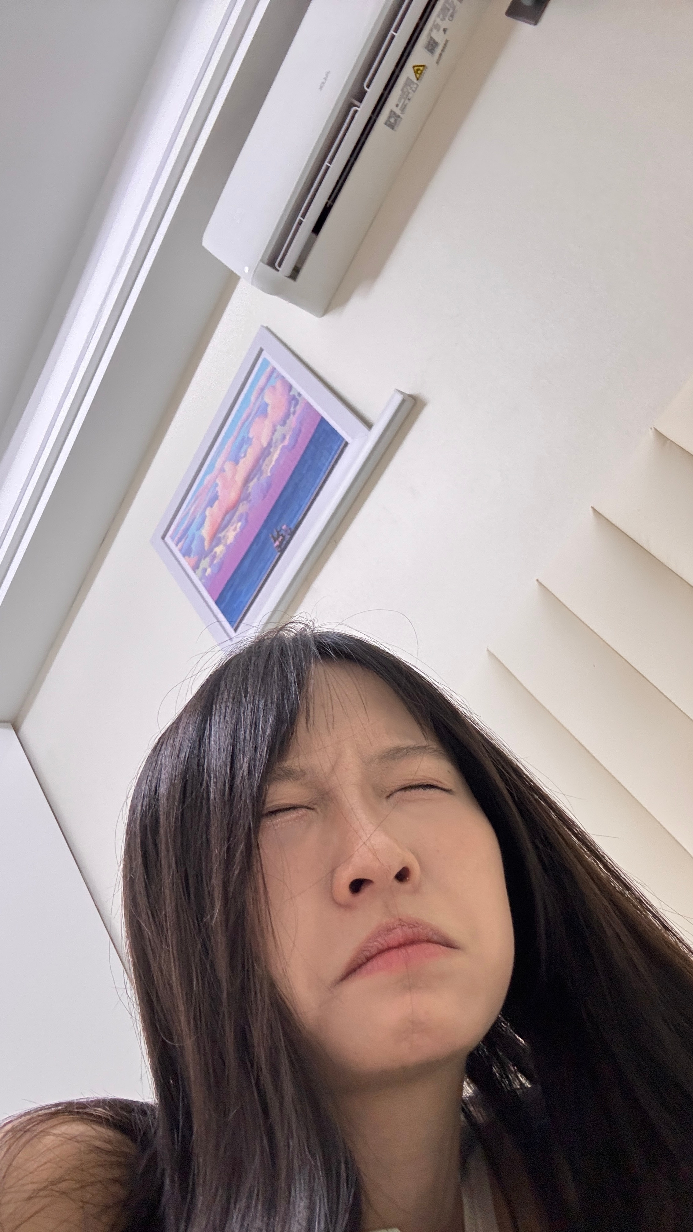 我宣布没有什么比夏天出门忘关空调还痛的事情了。我还回家了两天…心好痛[扁嘴][