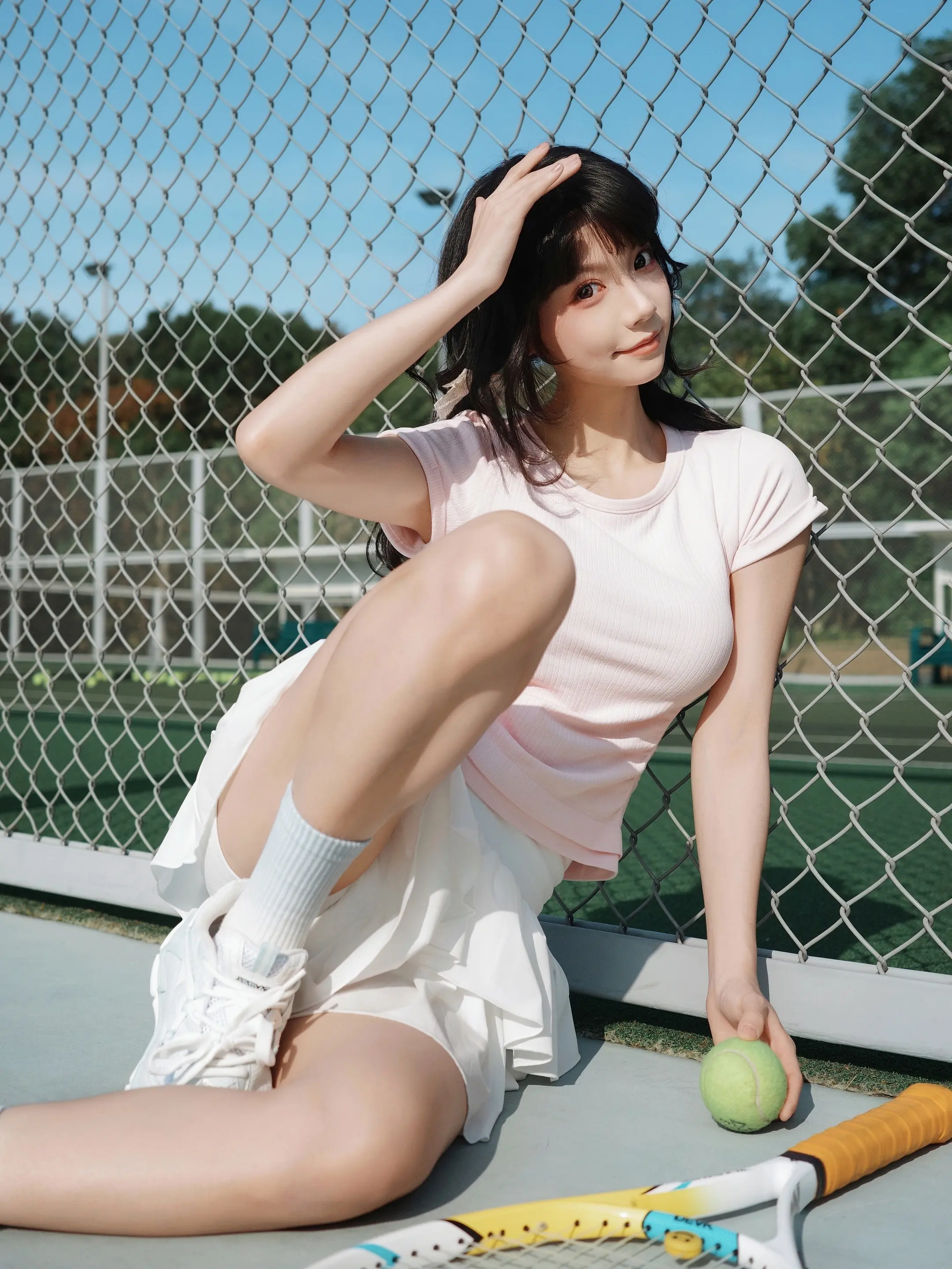 喂 不许赢我啊 不然我就躺地上耍赖了。