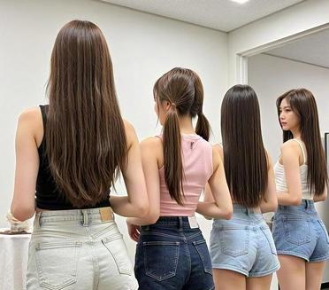 姐妹们排排站，牛仔短裤最带感～???♀???