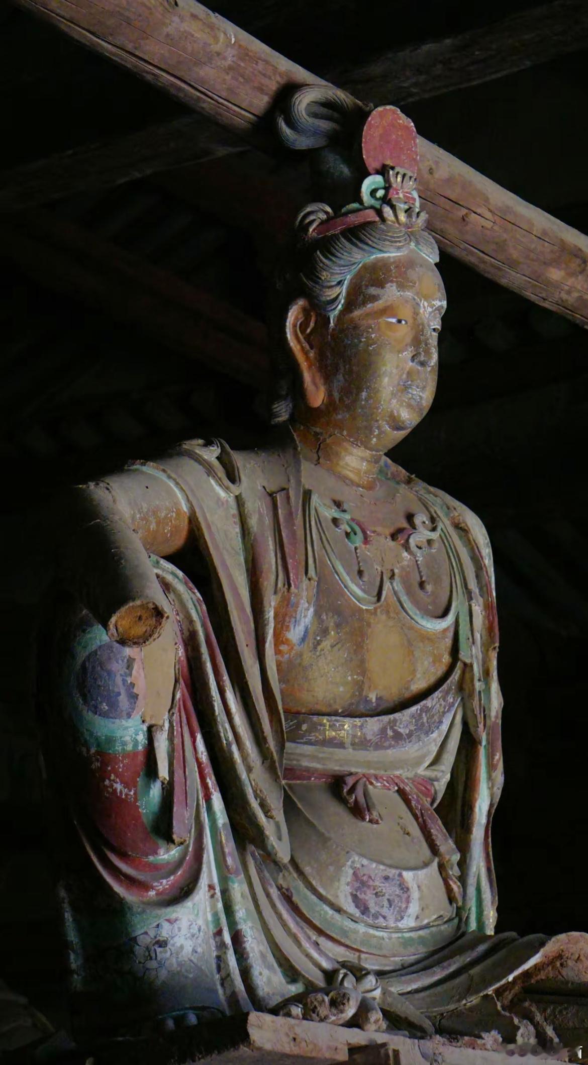 塑像，忻州岩山寺