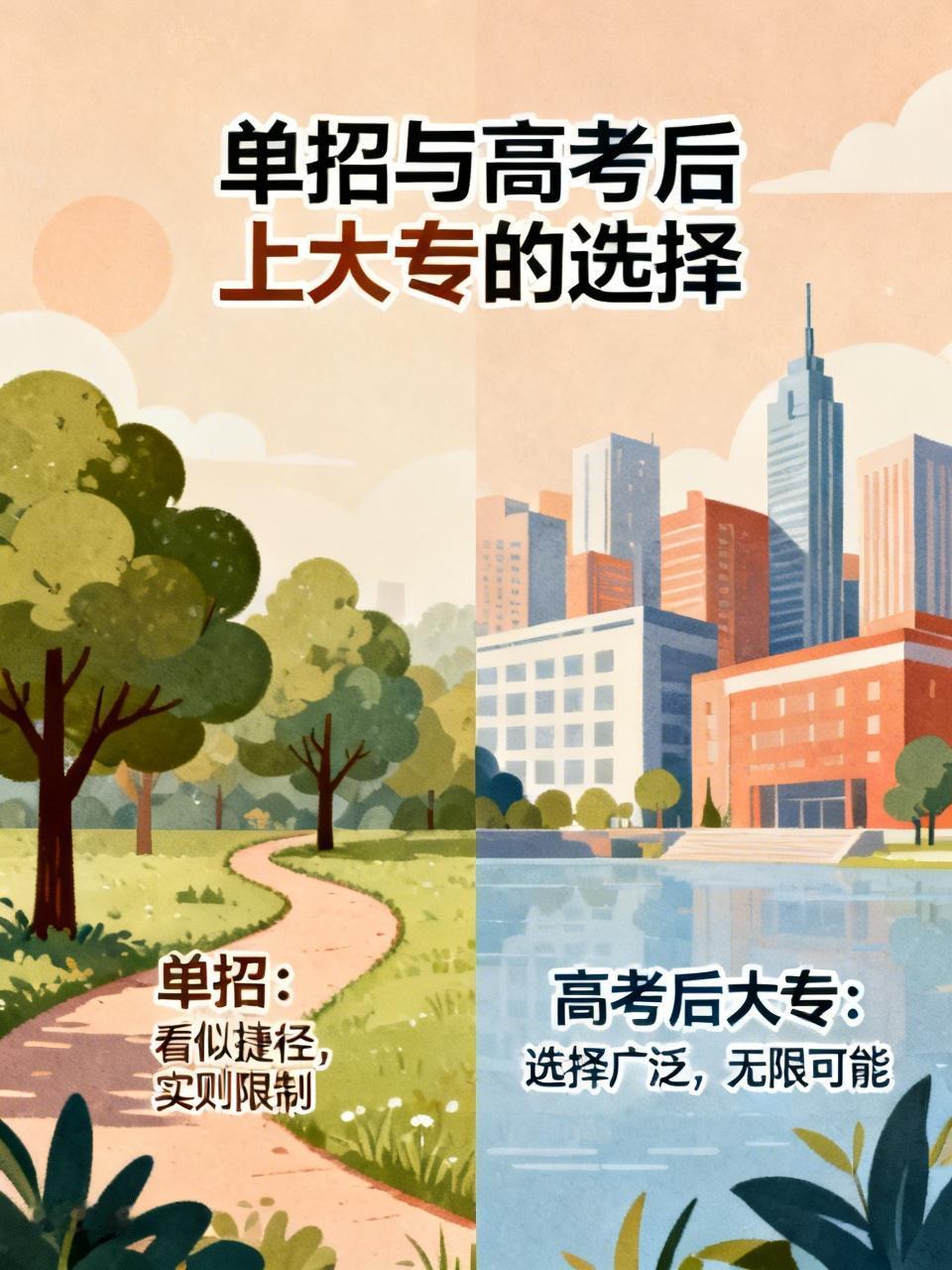选择单招的家长们，是否后悔了呢？又有多少孩子读的是热门专业呢？单招看似是条捷径，