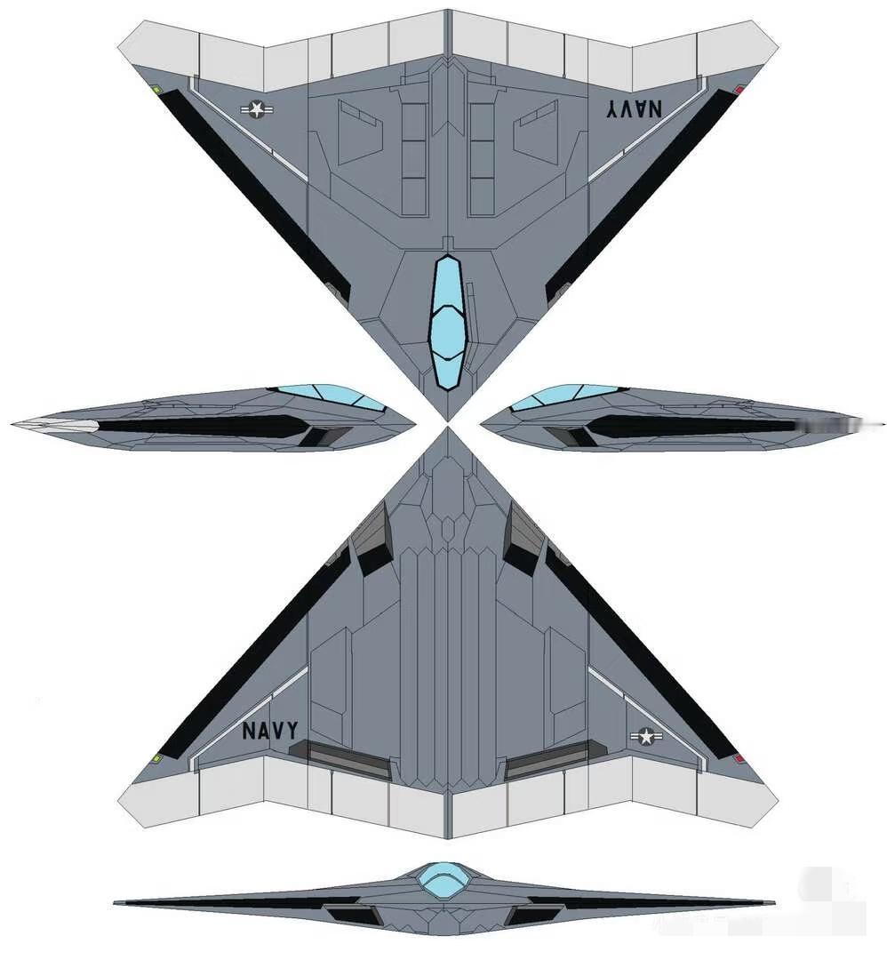 A12舰载攻击机，这个版本的应该没有人看过，先不说其他的，这样的设计真的很奈斯。