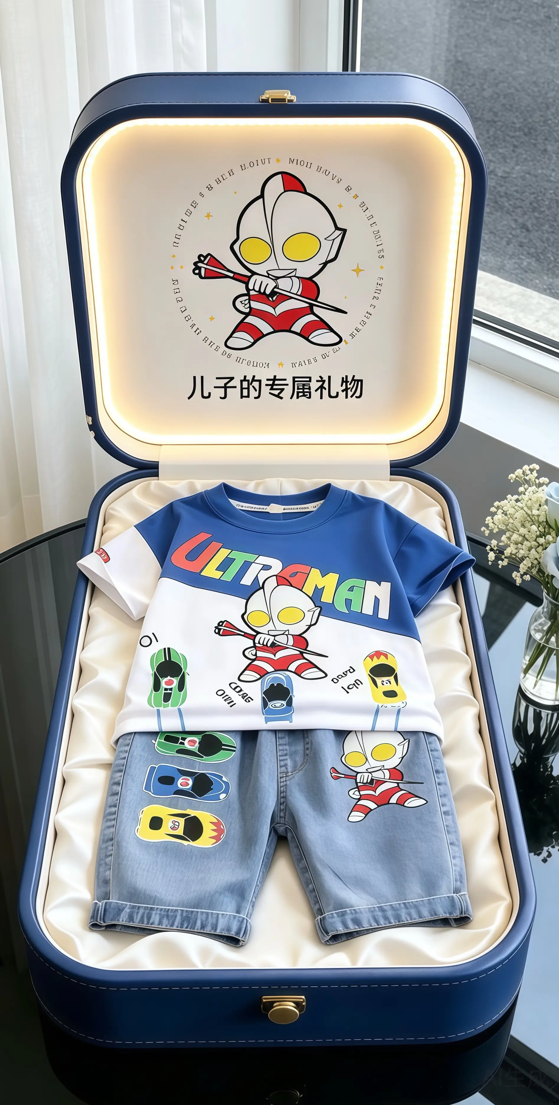 奥特曼男童套装 哪个奥特曼是你的光 你就是这条街最靓的仔 奥特曼短袖套...