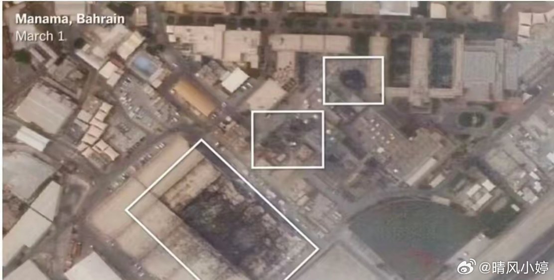 重磅直击！卫星图证实伊朗精准摧毁美第五舰队核心卫星终端，美军损失超5亿美元卫星图