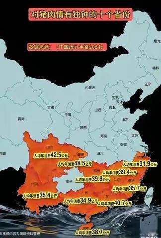 猪价跌破4.5元一斤，每卖一头亏400，为啥还在拼命养？国内消费猪肉最高的十个省