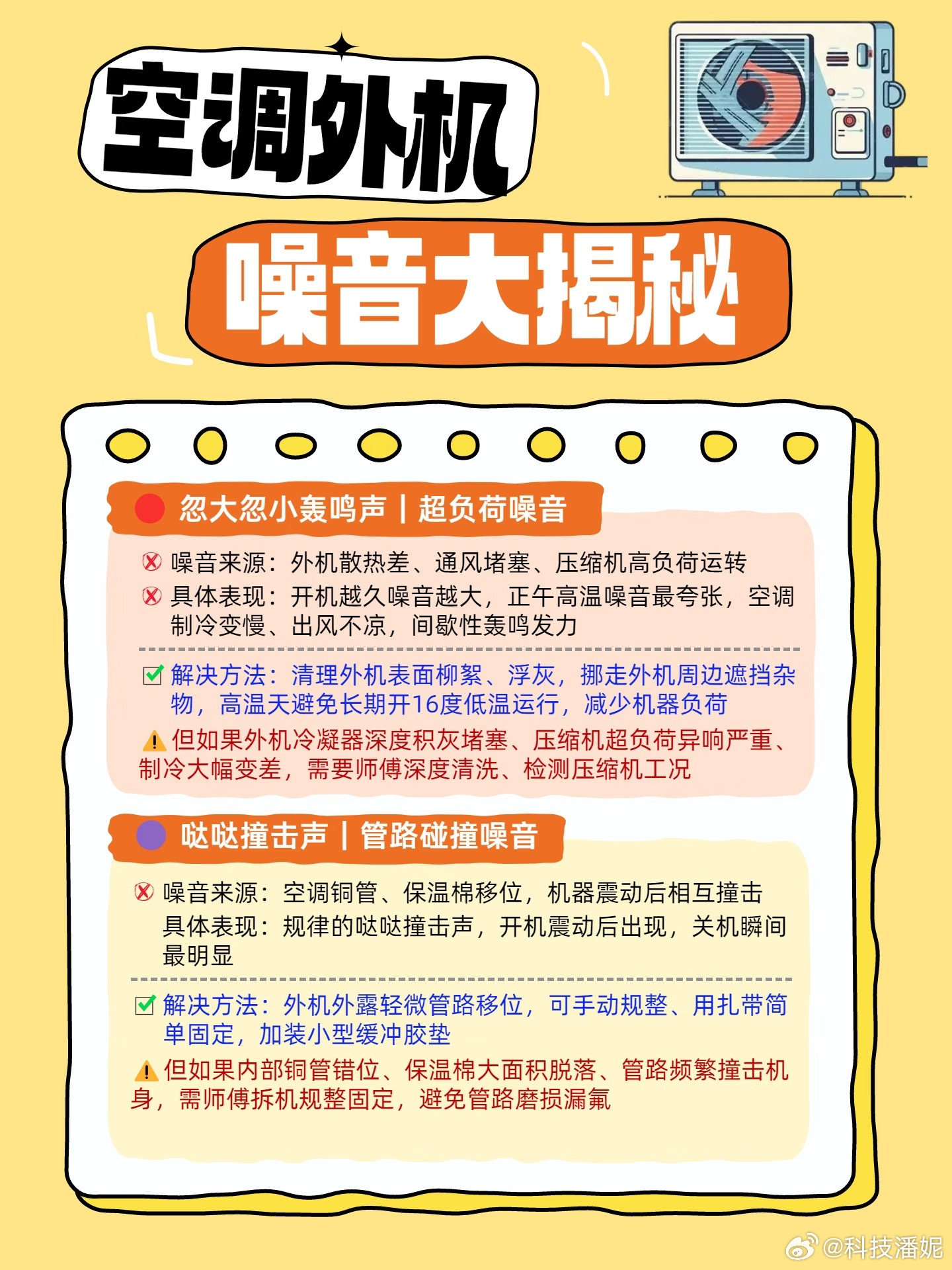 空调低频噪音是产品还是安装问题你夏天有没有被空调外机嗡嗡低频声搞崩溃？分贝不大，