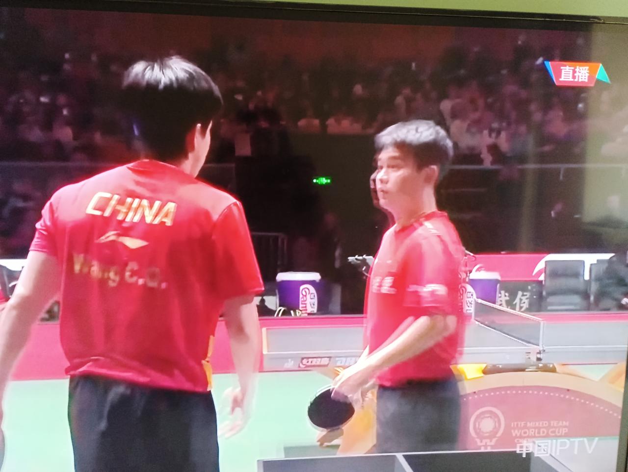 第四盘正在进行中[加油]！目前第四盘王楚钦/林诗栋4-2领先篠塚大登/户上隼辅