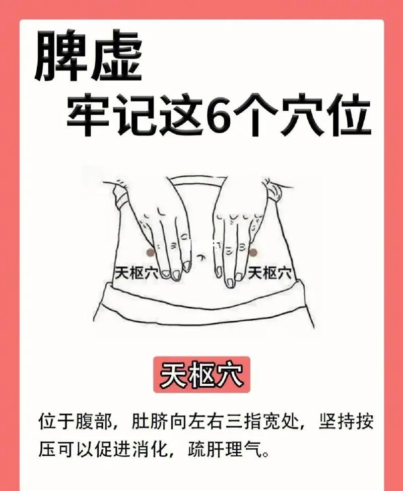 脾虚，记住这几个穴位没事可以多按按！