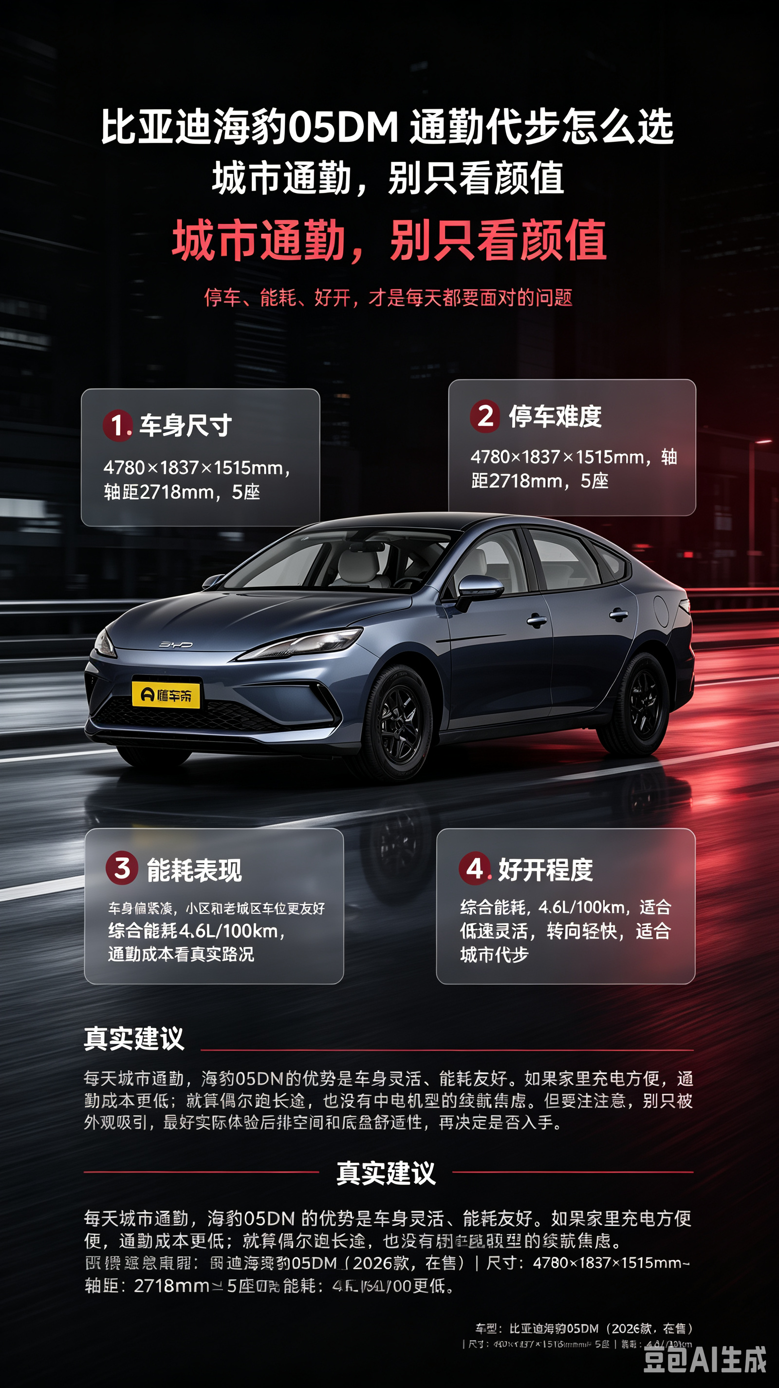 比亚迪海豹05DM通勤代步怎么选