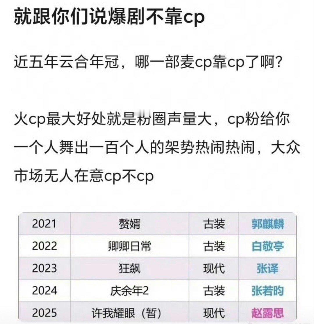 真的很佩服她粉圈是怎么好意思把这部剧放进这里面不脸红的？​​​