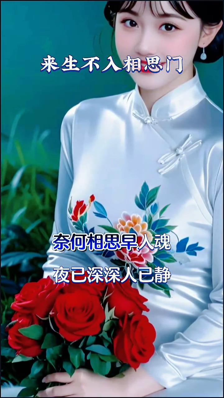 来生不入相思门，一见钟情人了心。滚滚红尘觅知音，沉醉幻想信缘分。谁知现实不由人，