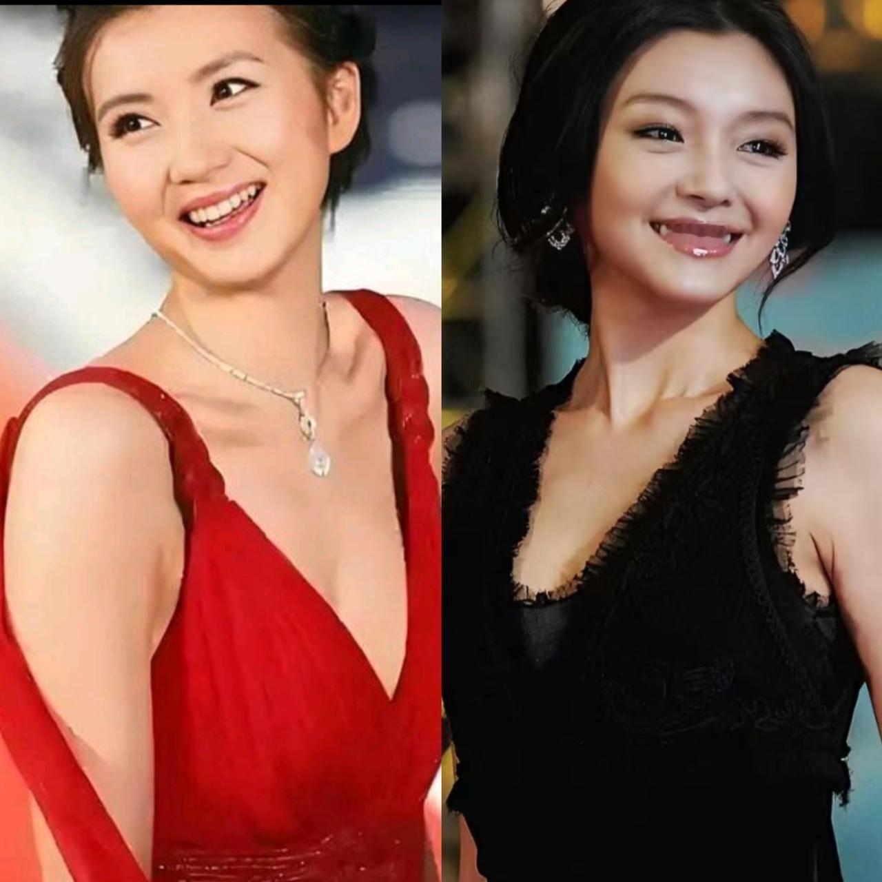 看完大S、陈好年轻时同框走红毯的生图，谁还会说大S长得一般？那时候的她真的美到发