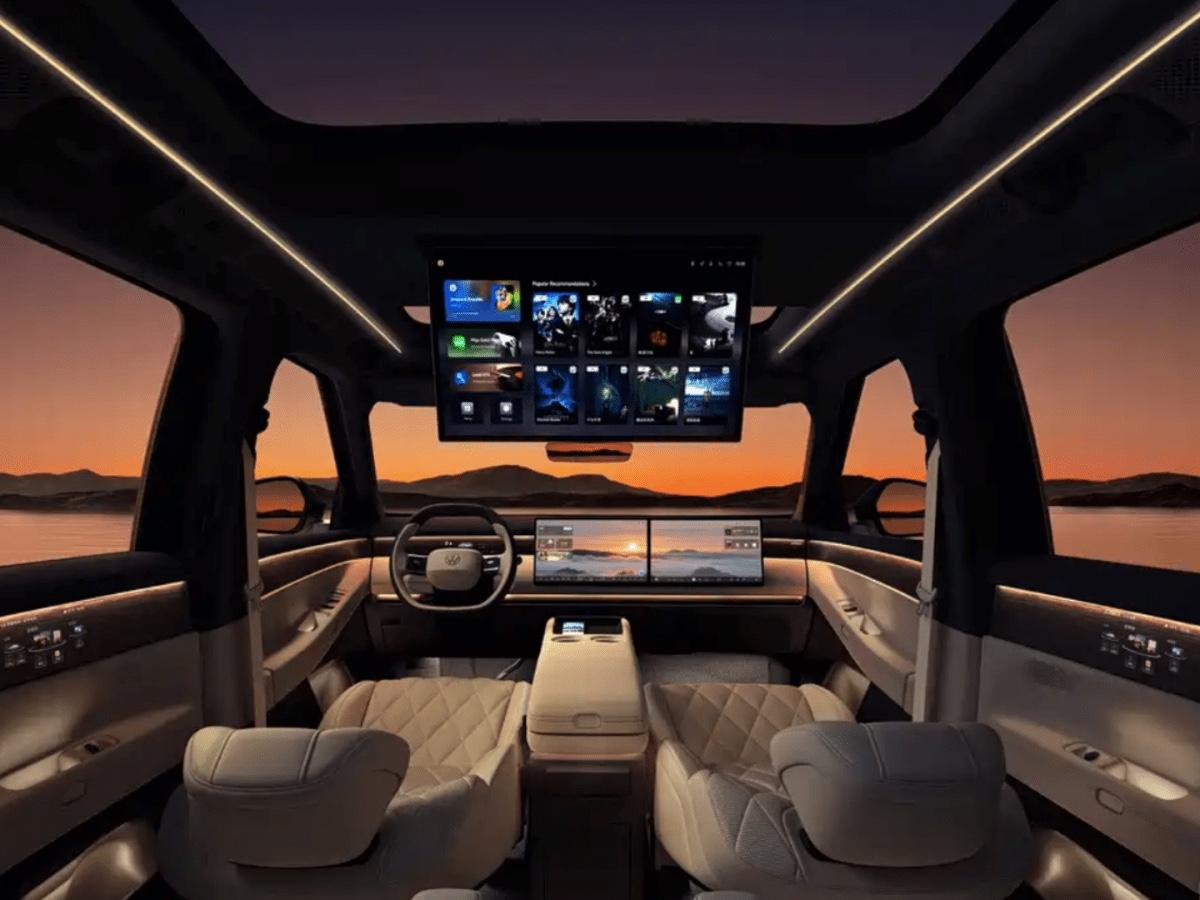 大众汽车：最大电动SUV展示了其狂野的屏幕内饰！仅限中国的大众ID。E