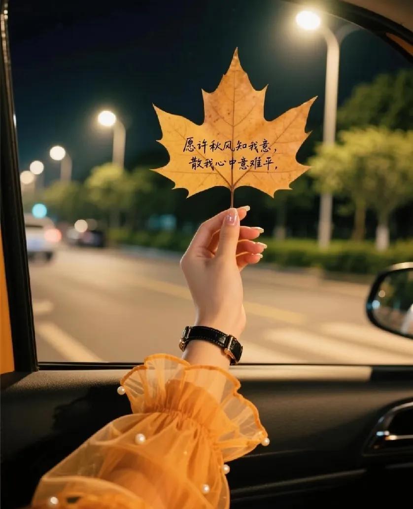 都说秋天适合思念，其实更适合见面，愿许秋风知我意，散我心中意难平！