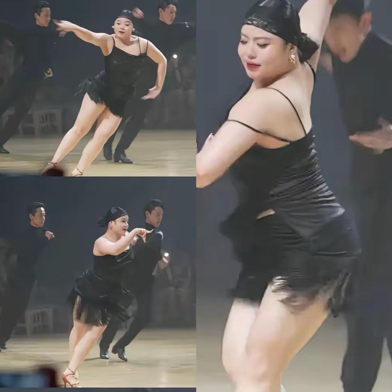 这下好了，不仅学校里，全国人民都知道啦！迎新晚会上一支拉丁舞，直接跳上人民日