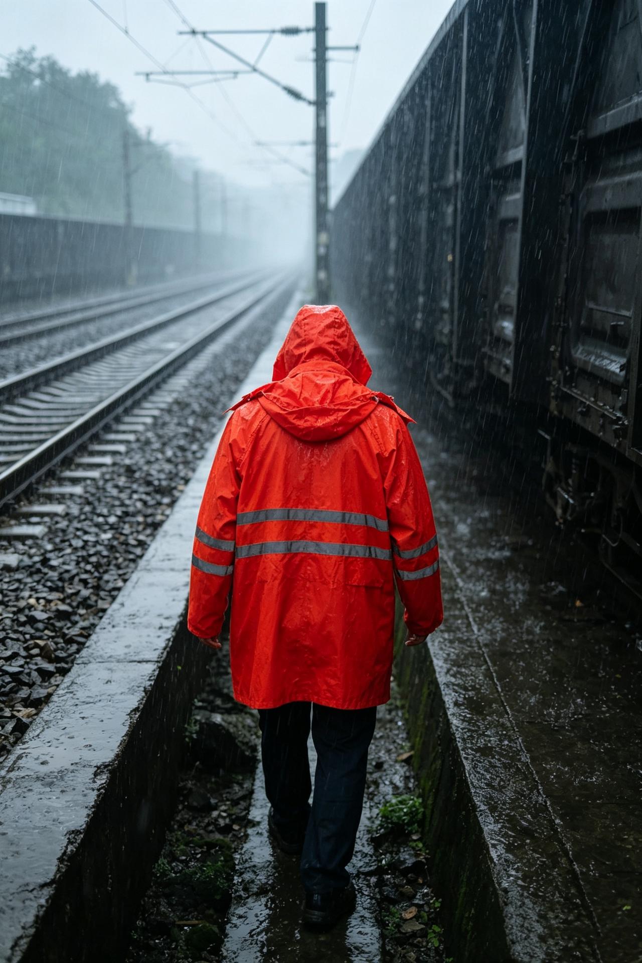 铁路一线有几个好工种?谁懂啊！电气化铁路雨天禁止上道，工务人却成了“天选特例”?