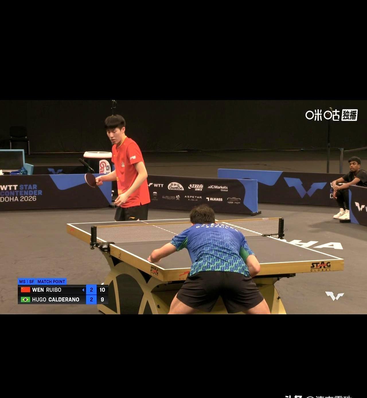 多哈这一站，国乒男队直接打了场“内部团建”。男单冠亚军提前锁死，周启豪决赛